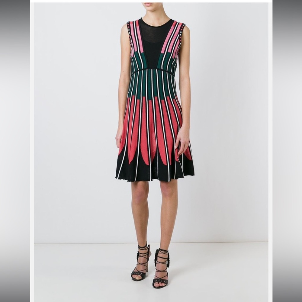 NWT! $695 M Missoni Vertical stripes knit A-line dress [SZ 48]